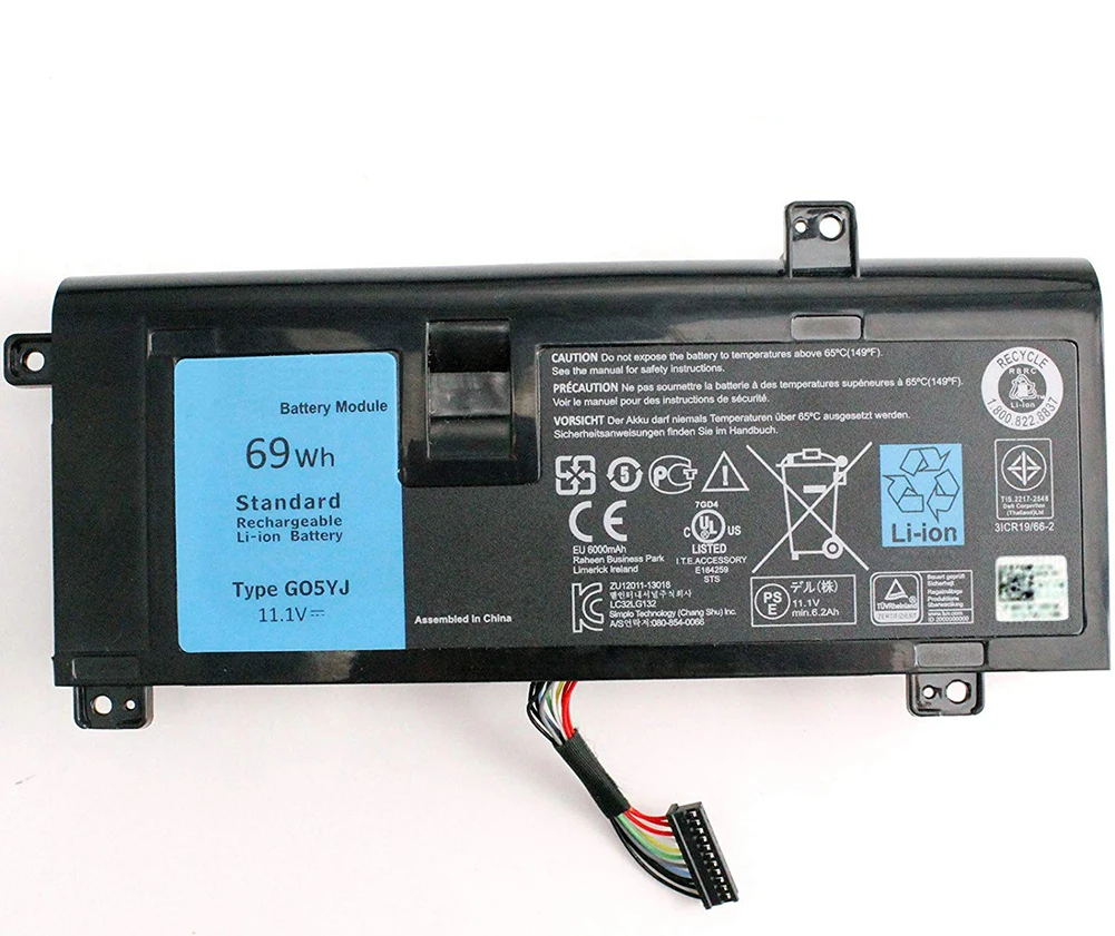 

original Battery for DELL G05YJ 0G05YJ Y3PN0 8X70T Alienware 14 A14 M14X R3 R4 G05YJ 0G05YJ Y3PN0 8X70T