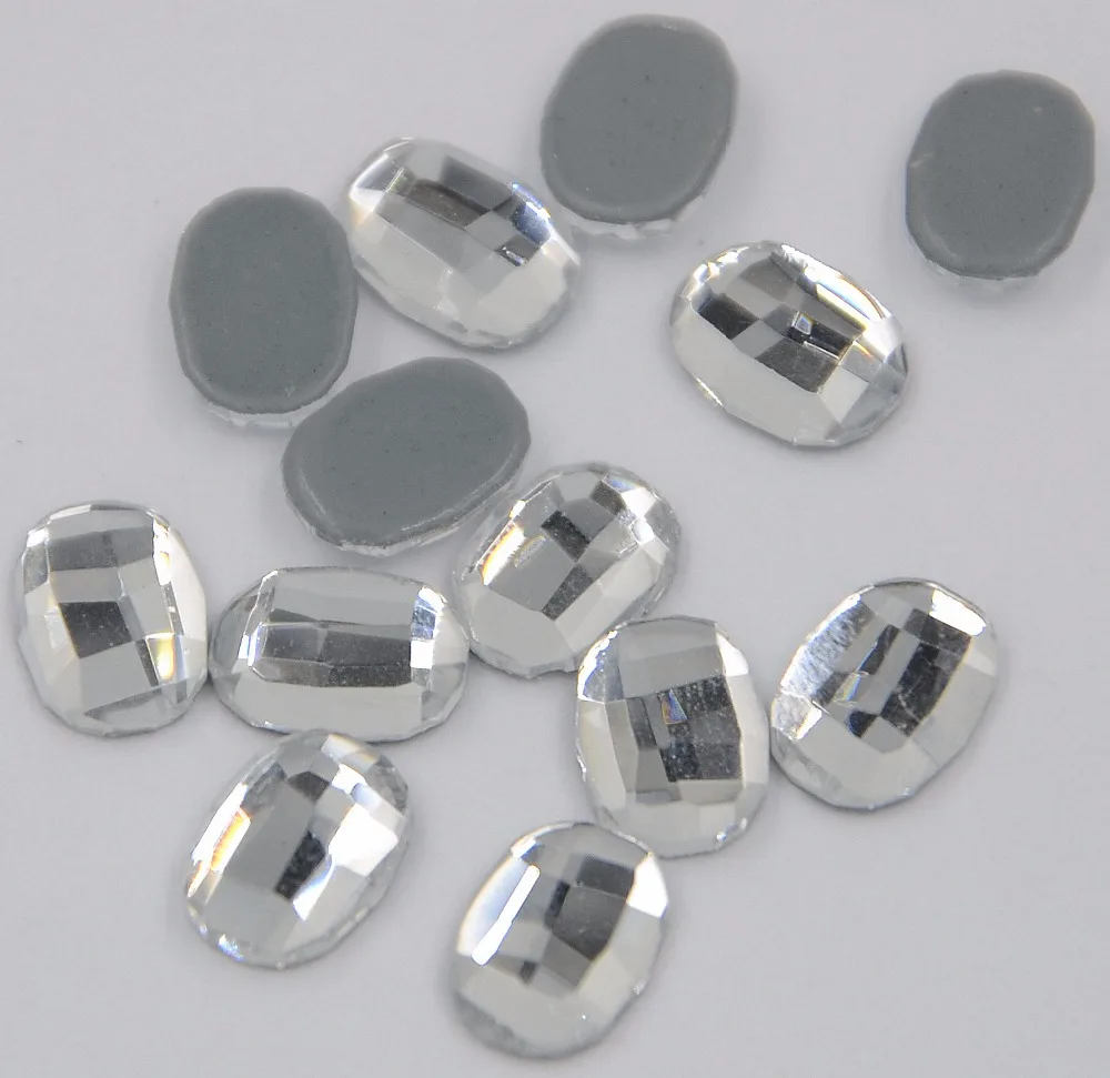 Free Shipping! High Quality 6x8mm Oval Crystal Hotfix Rhinestones