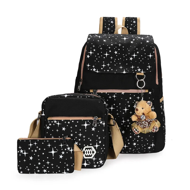 

3pcs Large School Bags For Girls Children Backpacks Primary Students Backpack Waterproof School Bag Kids Book bag