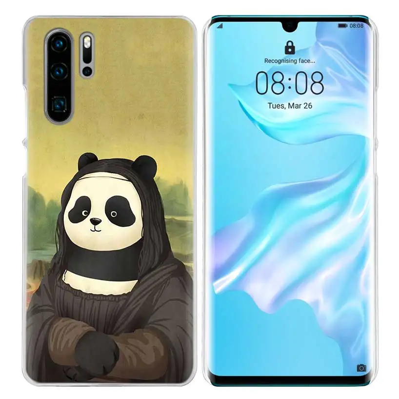 05 Супер милая панда чехол для huawei P20 P30 P Smart Nova 4 3i P10 P9 P8 mate 10 20 lite Pro Mini Жесткий PC Capa чехол для телефона - Цвет: 05