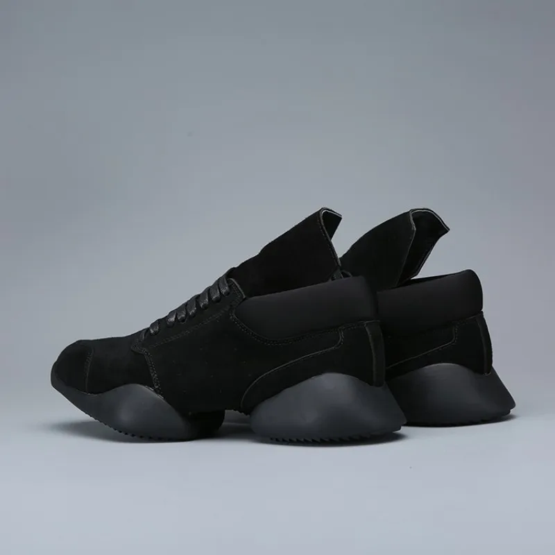 Мужские роскошные кроссовки на шнуровке; ботинки из натуральной кожи; Повседневная Брендовая обувь на плоской подошве; кроссовки; обувь на платформе, увеличивающая рост; большие размеры