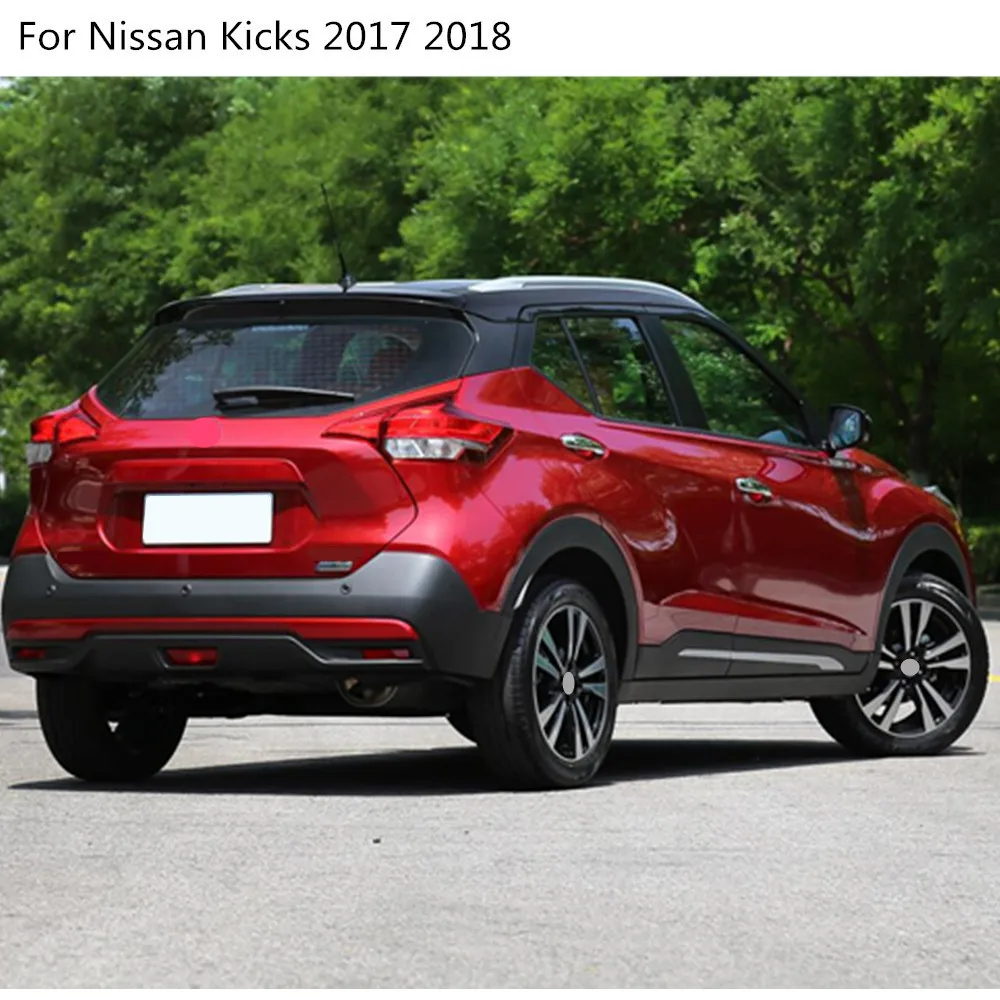 Car Accessories ABS Chrome Rear Tail Back Fog Light Lamp Cover Trim 2PCS for Nissan Kicks 2016 2017 2018