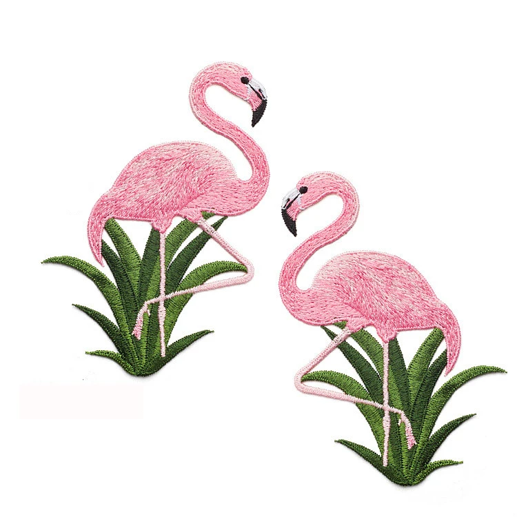 2 шт./компл. Женская одежда аксессуары для шитья с вышивкой|patches for clothing|flamingo patchpatches