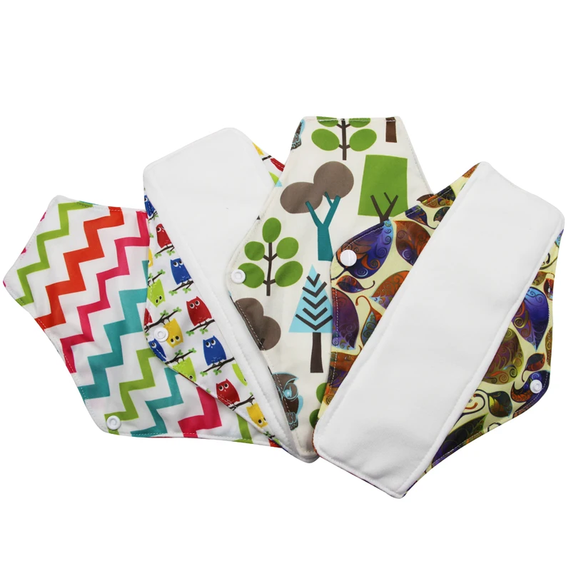 [Usurpon] 5 шт/лот абсорбирующие бамбуковые тканевые подушечки для мам и многоразовые менструальные подушечки для Женщин Гигиенические подушечки многоразовые салфетки