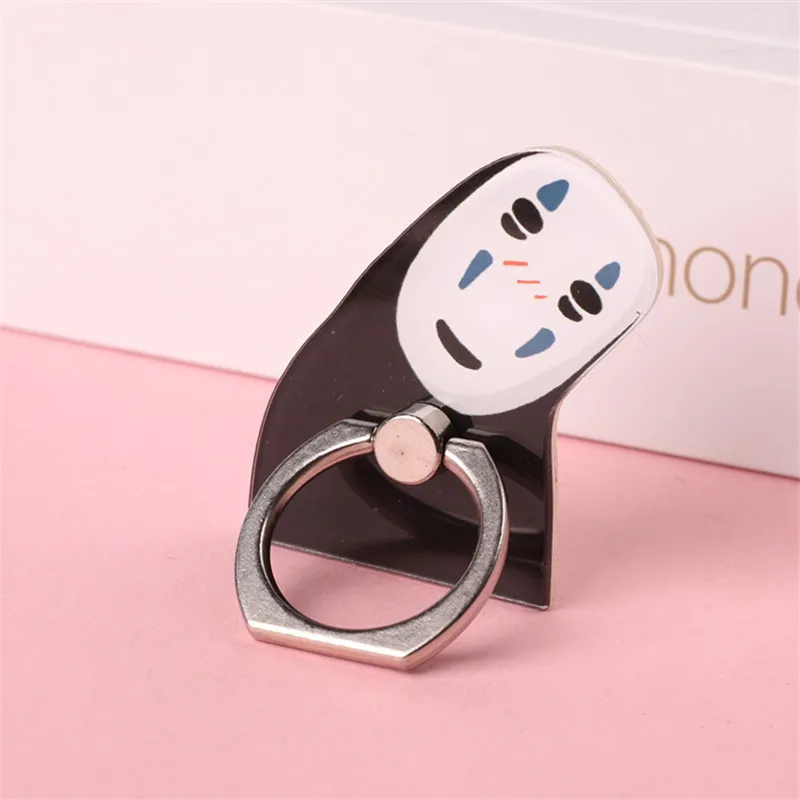 Cute Cartoon No Face Man Universal Smartphone Stand Holder Mobile Phone Finger Ring for All Smart Phone iPhone Accessory Samsung