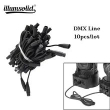 10 шт./лот 1,2 м кабель DMX линия для светодиодный Par движущийся головной свет