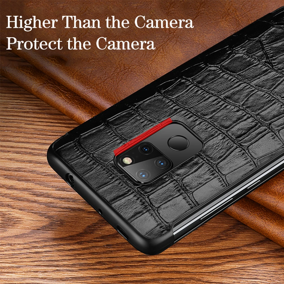 Умный флип чехол из натуральной кожи P30pro для Huawei Mate 20 10 P20 Pro P30 Etui с сенсорным