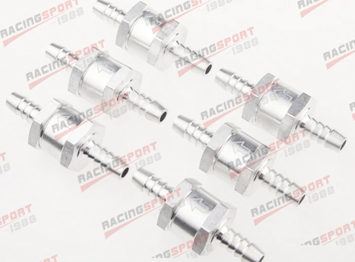 6pcs 6mm 1/4" Fuel Non Return One Way Check Valve Petrol Diesel