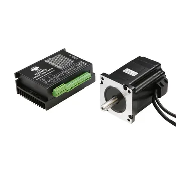 

Free Ship US&US Ship Closed-Loop Stepper motor NEMA34 121mm 7.5N.m 1062oz.in 6A 1000line&Servo Driver HBS86H CNC Controller Kit