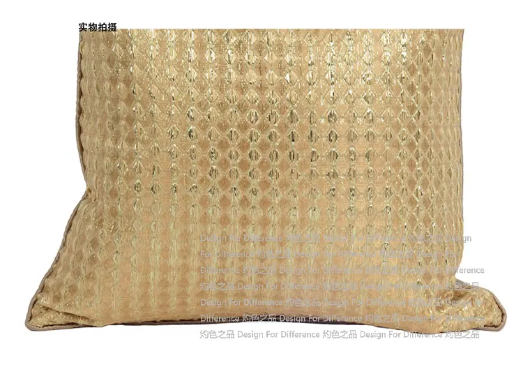 Креативные золотые наволочки для подушек, квадратные декоративные наволочки, домашний текстиль, однотонный чехол для подушек для гостиной, дивана, dec