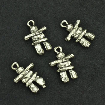 

Wholesale 60pcs Vintage tibetan silver Stone people charms metal pendants for diy bracelets & necklace jewelry accessories A3359