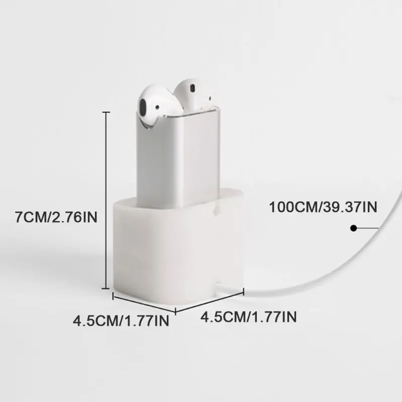 Алюминиевые наушники настольная USB Зарядка адаптер док-станция держатель Подставка для Airpods