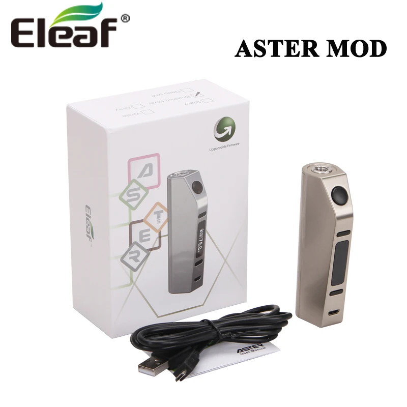 

Original E Cigarette Eleaf iStick ASTER Box Mod Vape 1-75W VW/Bypass/Smart/TC Mode Vaporizer E Hookah