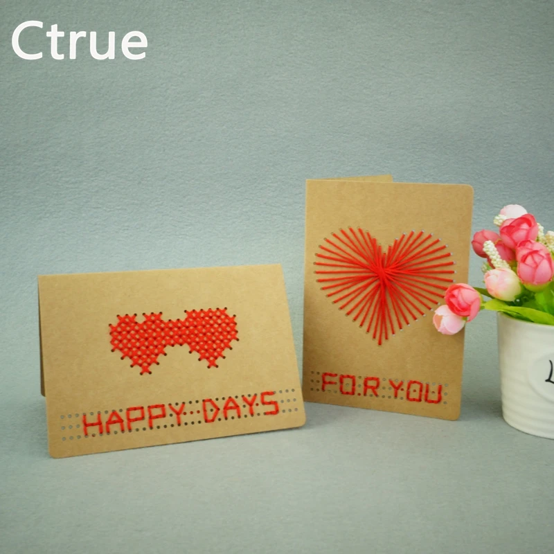 Ctrue 1 Set Mano Fai Da Te Punto Croce Carta Di Punto Croce