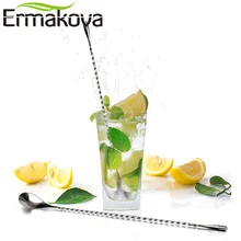 Ермакова 1 шт. барная ложка 12 дюймов из нержавеющей стали ложка для смешивания спиральный барный коктейль-шейкер ложка для перемешивания с длинной ручкой
