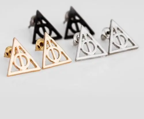 

Magic School DEATHLY HALLOWS Stud Earrings Cosplay Accessories