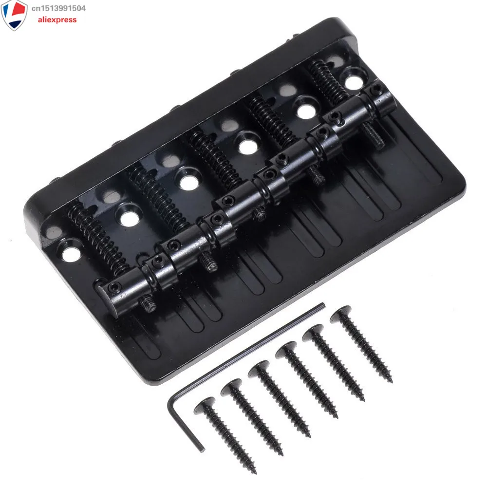 

Black Heavy Duty 5 String Bridge Guitar Parts for Bass Guitar Replacement