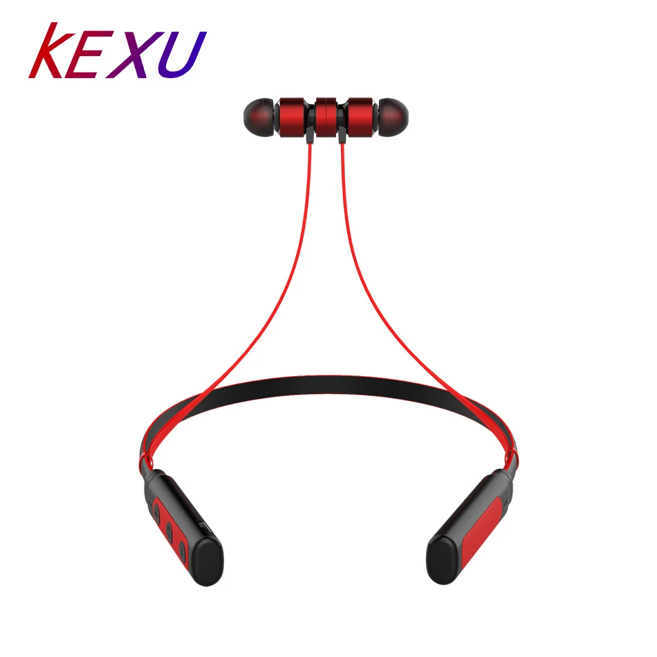 KEXU Bluetooth Earphone Wireless headphones Headset SweatProof Magnetic Sport Stereo Earpiece for Mobile Phone | Электроника