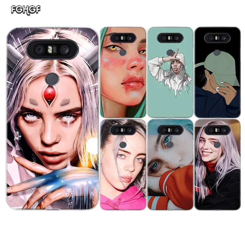 Мягкий резиновый Чехол Billie Eilish для LG Q8 Q7 Q6 G6 G7 G5 G4 V40 V30 V20 V10 K8 K10 2018 2017 |