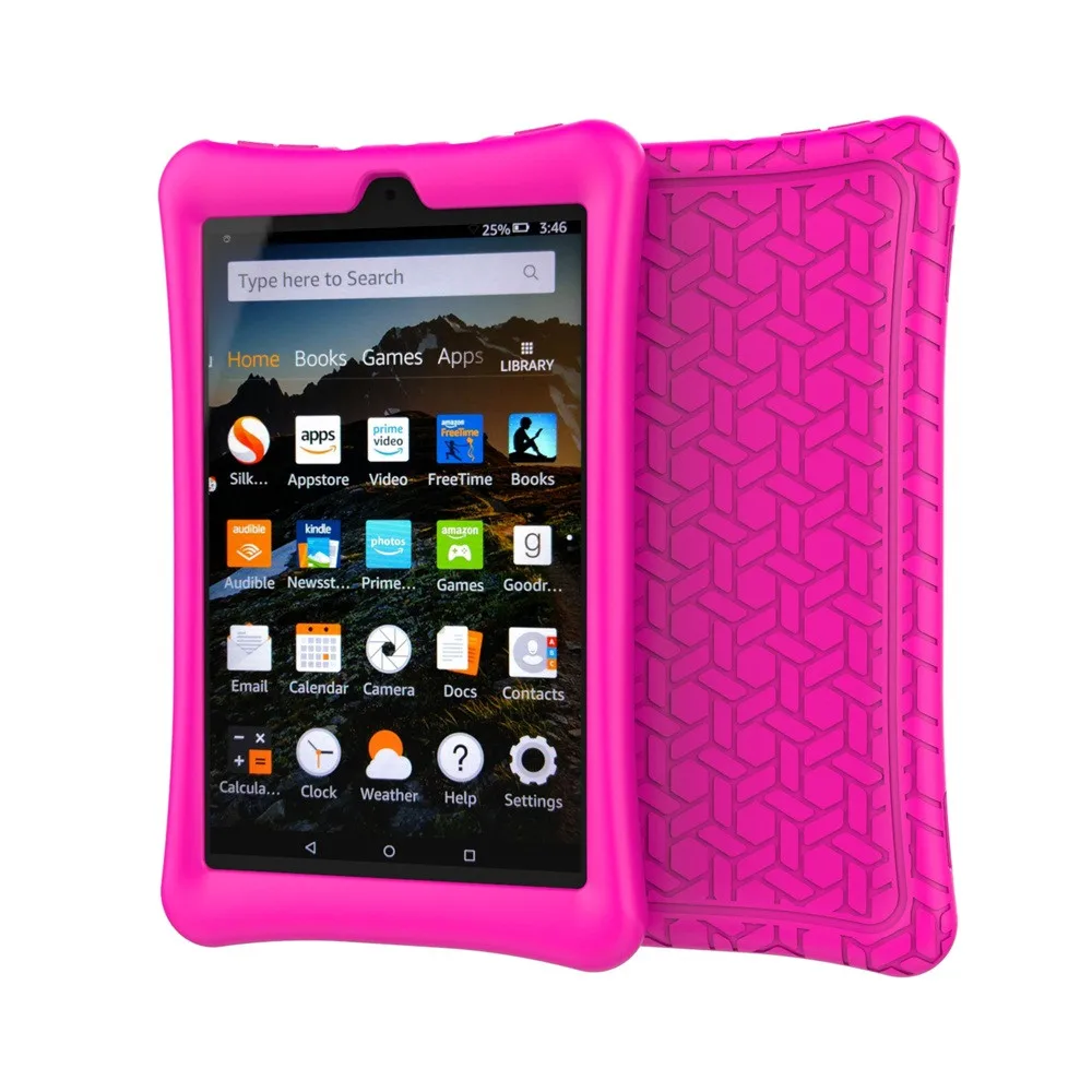 Для Amazon Kindle Fire HD 8 / защитный в виде ракушки защитная оболочка Силиконовый чехол Чехол прочный супер прочный легкий защитный - Цвет: 3