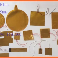 19 мм x 49 мм 12 В 20 Вт нагреватель PI пленка полиимидный нагреватель тепловой резиновый электрический тепловой коэффициент нагревательный элемент 3D коврик с принтом