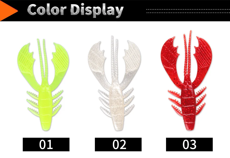 TAF 5 шт. мягкая рыболовная приманка 9,6 см 6,87 г форма в виде омара мягкие приманки Isca искусственные, силиконовые морской океан Рок рыболовный плавник