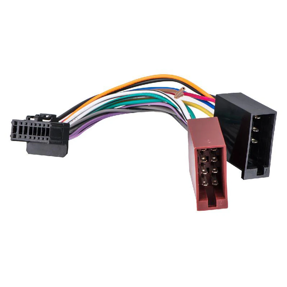 

Biurlink Car Factory Harness Wire 16Pin Port Transfer to ISO 8Pin Stereo Harness Wire Cable for Pioneer 2003-UP