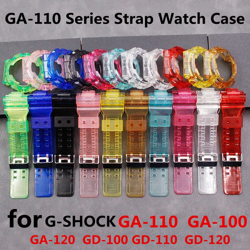 Watch Accessories GA110 Series Strap Watch Case For GSHOCK Resin Transparent Strap GD 120 GA 100 GA 110 GA 100C Strap Case Watch Accessories GA110 Series Strap Watch Case For GSHOCK Resin Transparent Strap GD 120 GA 100 GA 110 GA 100C Strap Case