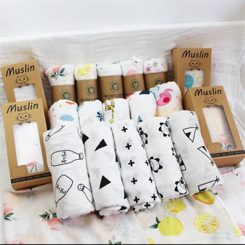 

Newborn baby blanket swaddling muslin cotton 2 layers baby swaddle blanket newborn organic cotton blanket sleeping wrap blanket