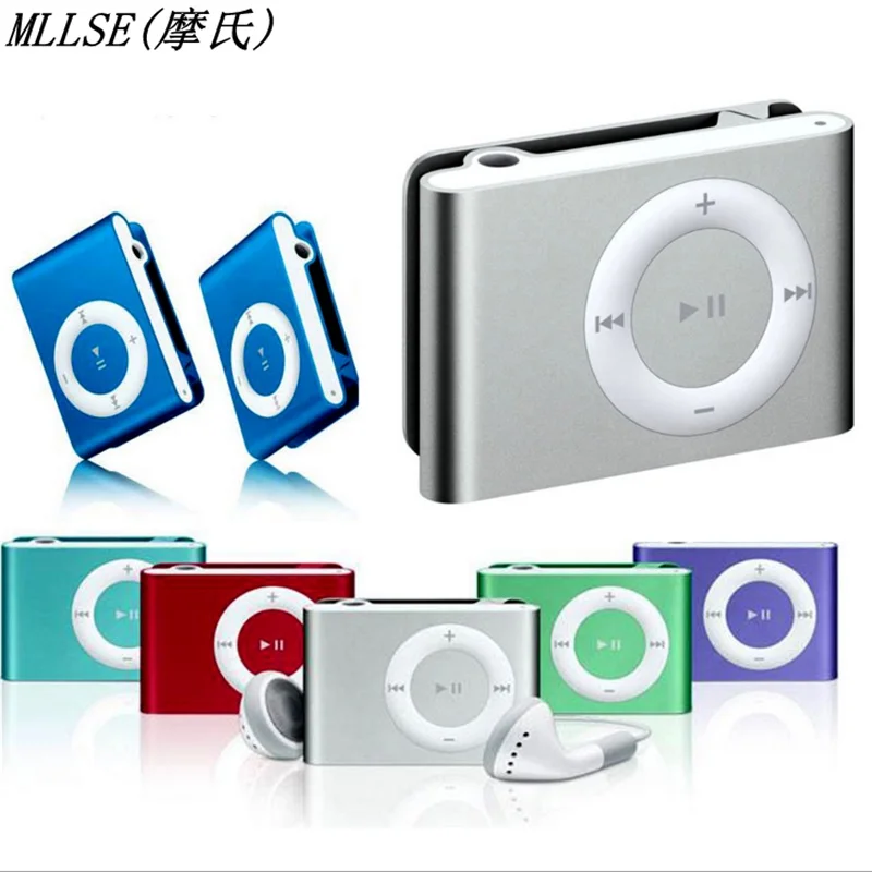 MP3 Colorful Mini Mp3 Music Player Mp3 Player Micro TF Card Slot USB MP3 Sport Player USB Port With Earphone 2GB TF Card