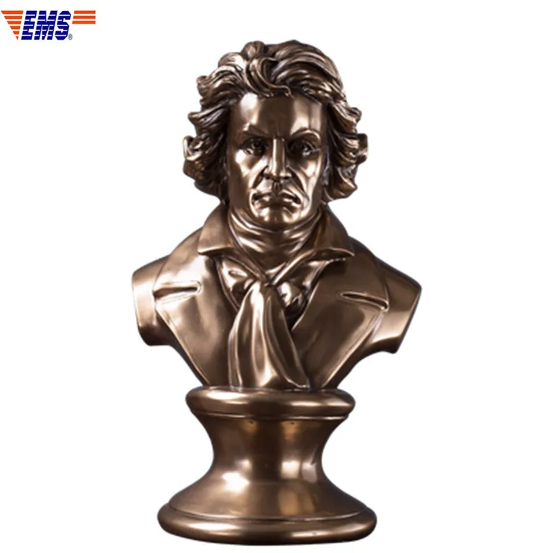 

European Style Ludwig van Beethoven William Shakespeare Mozart Resin Half-Length Portrait Living Room Decoration X822