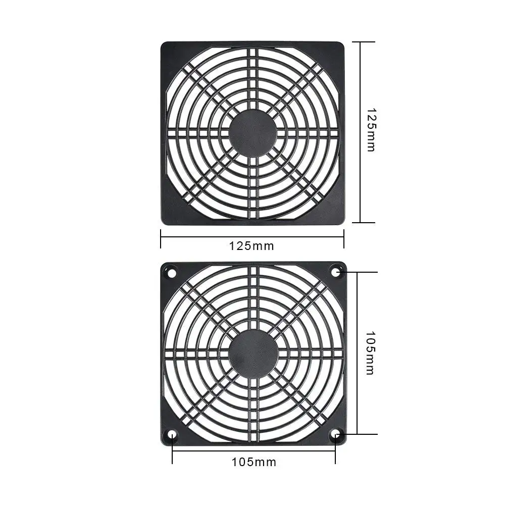 120 мм вентилятор фильтр IP54 пыле воздуходувы гвардии ABS компьютер Вентилятор Гриль-вентилятор сетки крышка Совместимость для 12025/12038 чехол