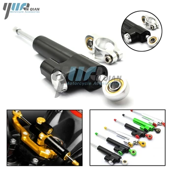 

YUANQIAN Universal Moto CNC Damper Steering Stabilizer Damper Linear Reversed Safety Control for ninja 300 bmw r1200gs mt07 MT09