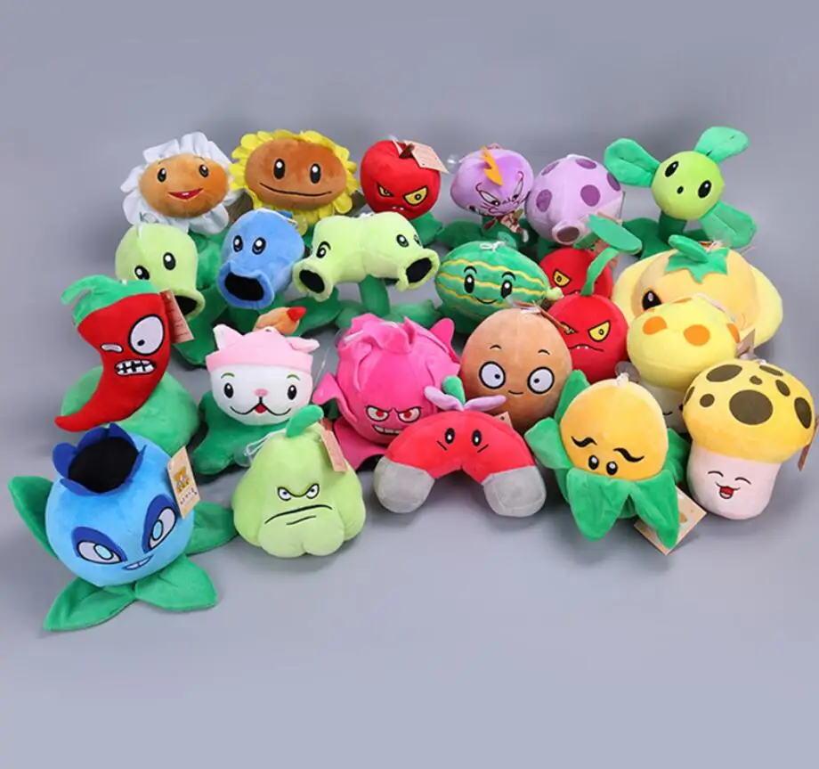 

27 Styles Plants vs Zombies Plush Toys Peashooter Soft Stuffed Plush Toys Doll Baby Toy for Kids Gifts Party Decorations Toys