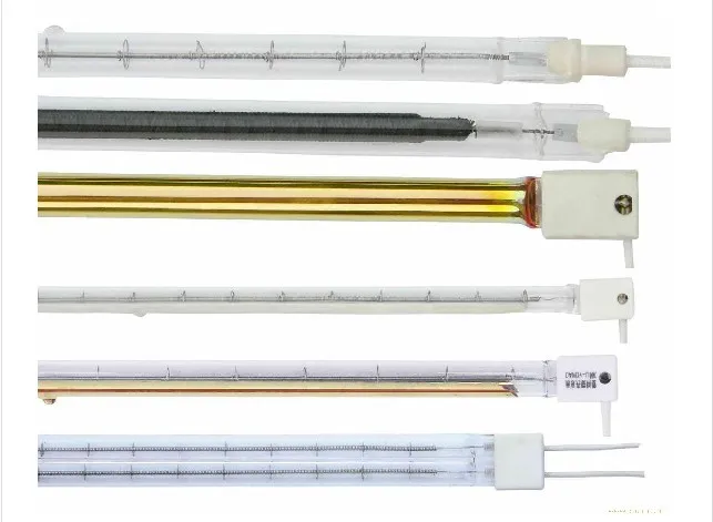 Высокое качество кварцовая двойная трубка 11*23 мм Золотой отражатель средняя волна инфракрасный нагревающий излучатель