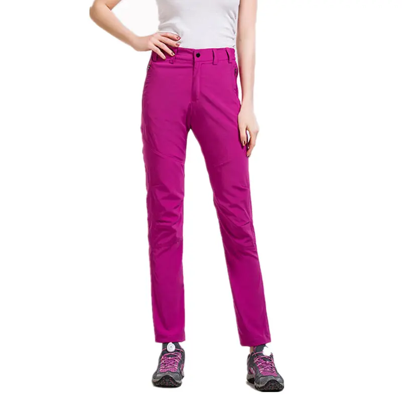 Weitu de verano Softshell respirable de secado rápido Pantalones deportes al aire libre impermeable trekking senderismo camping mujer Pantalones