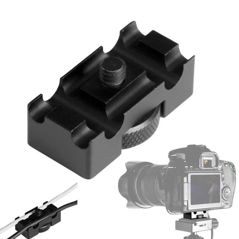 Camera Wire Fixing Clamp Lock Tripod Quick Release Plate Mount Cable for DSLR | Электроника
