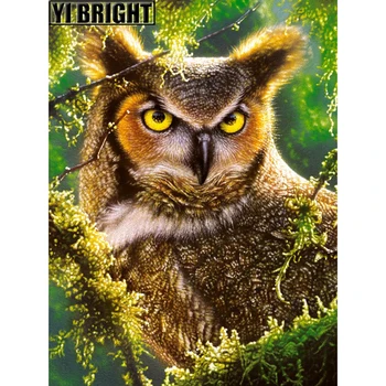 

DIY Diamond Embroidery,5D Diamond Painting "Adorable Owl On Branch" Diamond Mosaic Home Decorate Full Rhinestone Cross Stitch GT