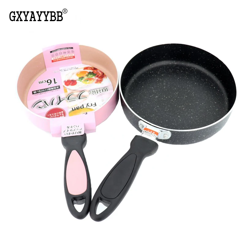

Japanese 18CM Nonstick Pan Non-stick Cookware Frying Pan Saucepan Small Fried Eggs Pot General Use for Gas and Induction Cooker