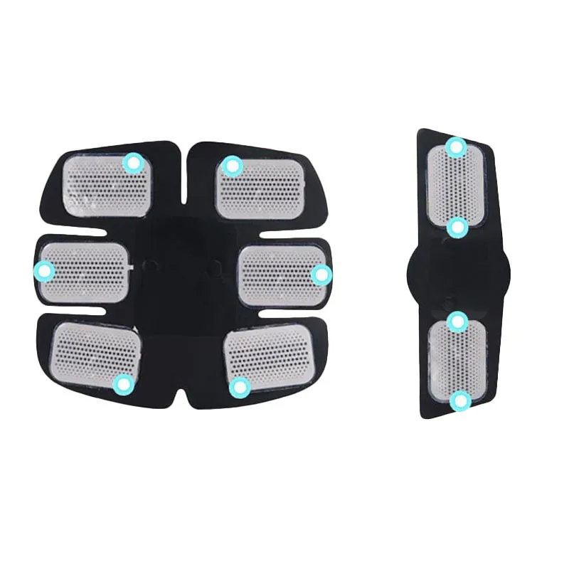 20PCS Smart Stimulator Training Fitness Gear Muscle Abdominal Exerciser Toning Belt Battery Abs Fit Durable Sticker Pad
