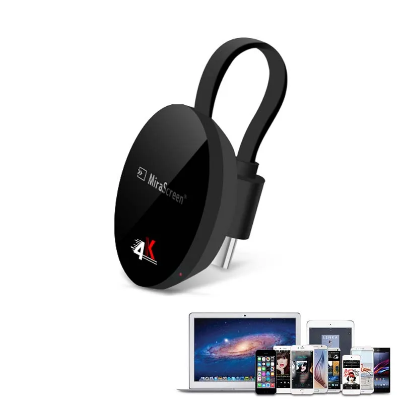 

Mirascreen G7 plus wireless 4K UHD 2.4G H.265 Mirroring Android Miracast Airplay DLNA WiFi Dongle projector accessories tv stick