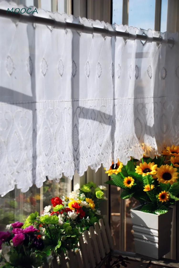 Comparer les prix sur white kitchen curtain online shopping ...