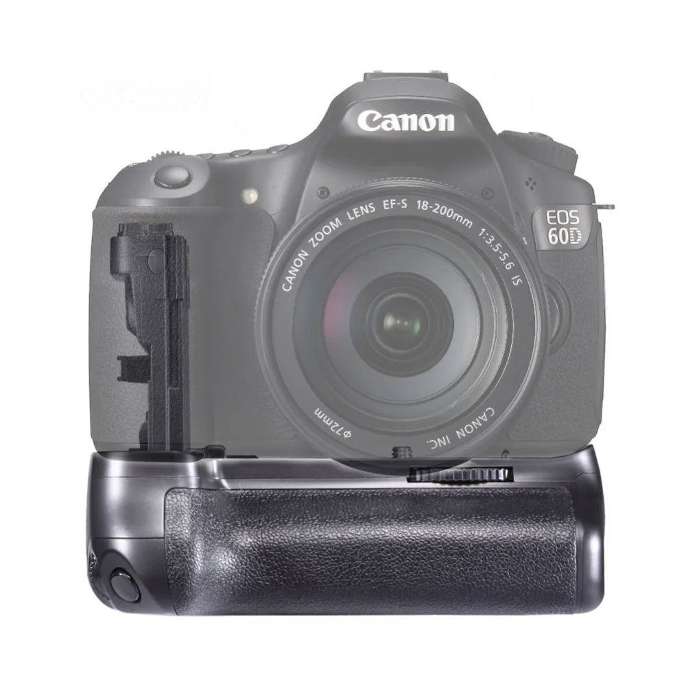 JINTU Camera Battery Grip Holder +2pcs LP-E6 Recharge Battery for Canon EOS 60D 60Da 60D-a Replacement BG-E9