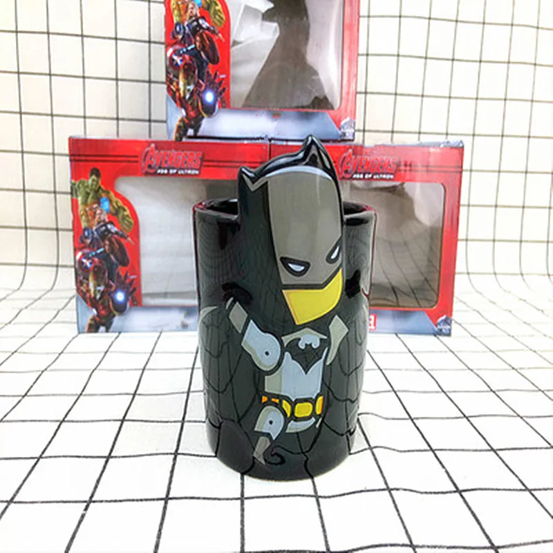 

300ML The Avengers The Flash Batman Superman Stereoscopic Ceramic Mug Action Figure Collection Model Toy M1019