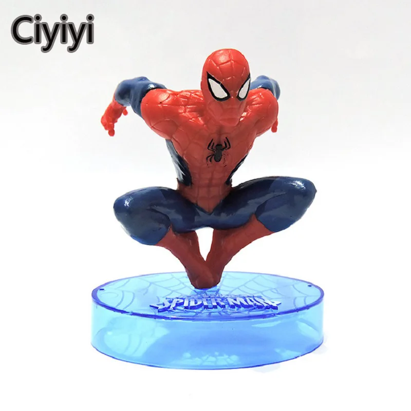 3pcs lot marvel s spider man jump pose action figure model toy