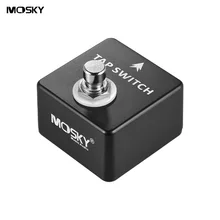 Mosky interruptor da torneira interruptor de tempo pedal escudo metal cheio alta qualidade peças da guitarra & acessórios
