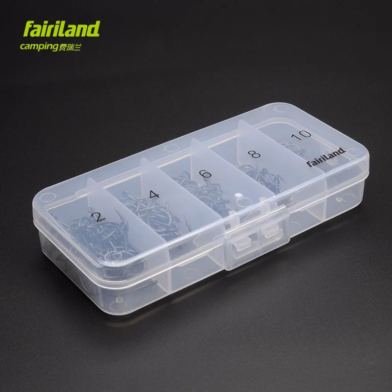 250 шт./лот TFSH C PTFE покрытые карфоны 2 #4 #6 #8 #10 # набор смешанных рыболовных крючков с