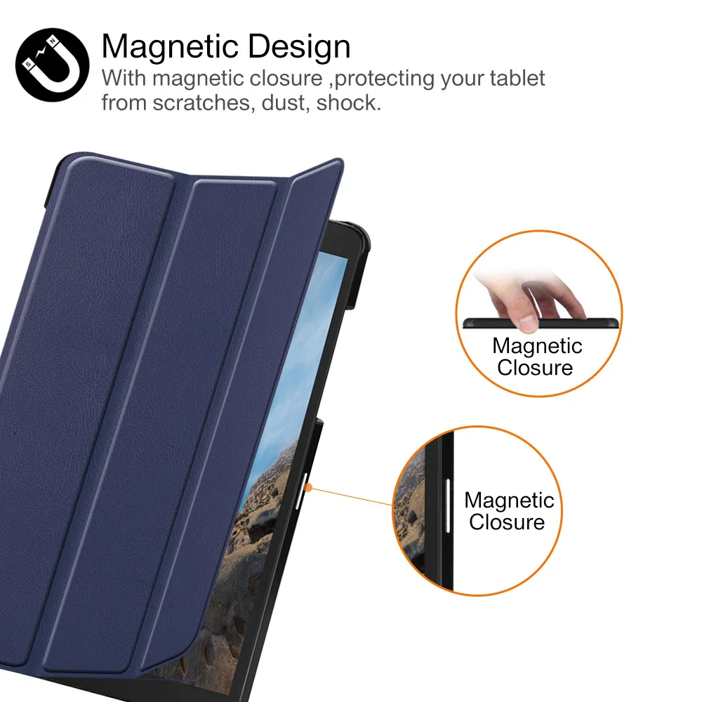 Cover Case for Samsung Galaxy Tab A 8.0 2019 Folio Stand Cover Shell for Samsung Galaxy Tab A 8.0 SM-T290 T295  T297+ free gifts