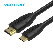 Vention Mini HDMI to HDMI Cable Gold Plated 1.4V 1080P Mini HDMI Cable 1m 1.5m 2m 3m For Tablet Camcorder MP4 DVD HDMI Cable