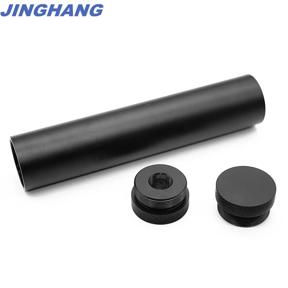 

7.2" Length, 1.36"ID, 1.5"OD Maglite Tube, End Cap, Black Solvent Adapter D Cell 5/8"-24 , Shipping From CHINA & US